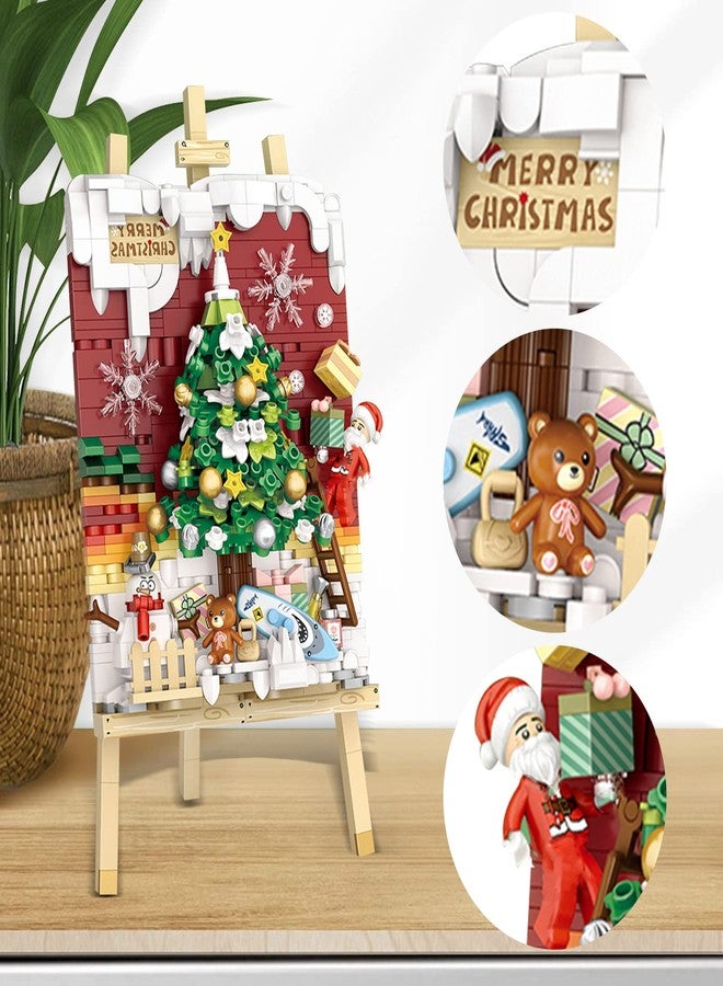 MEIEST Mini Building Blocks Christmas 3D Painting Model Set,Creative DIY Simulation Particle Stereograph Collection Construction Building Bricks Toy,Home Decor,14+(Christmas Tree) - Image 5